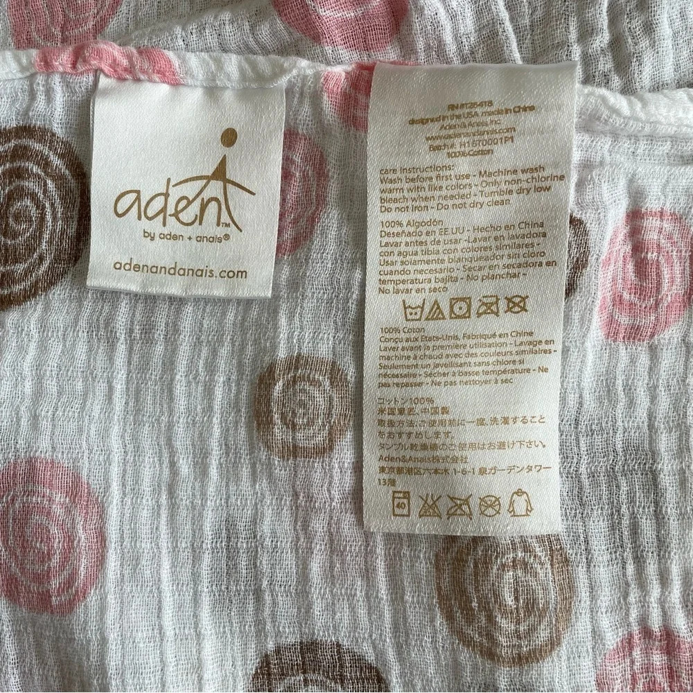 BUNDLE OF (2) ADEN + ANAIS MUSLIN SWADDLE BLANKETS - Picture 3 of 6